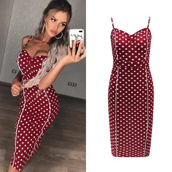 Rochie elegantă de damă cu puncte în patru culori