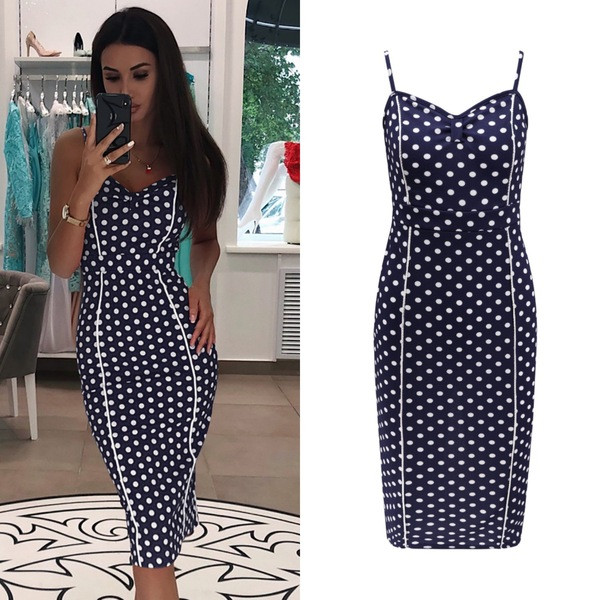 Rochie elegantă de damă cu puncte în patru culori