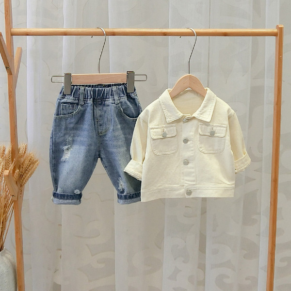 Geaca de copii stil nou model pentru baieti in verde si alb