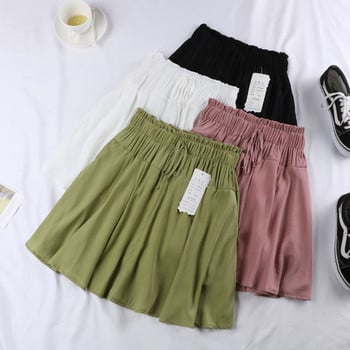 Fusta casual dama in patru culori cu cravate