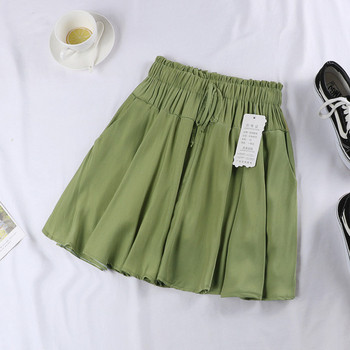 Fusta casual dama in patru culori cu cravate