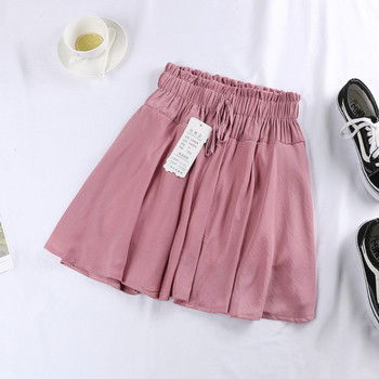 Fusta casual dama in patru culori cu cravate