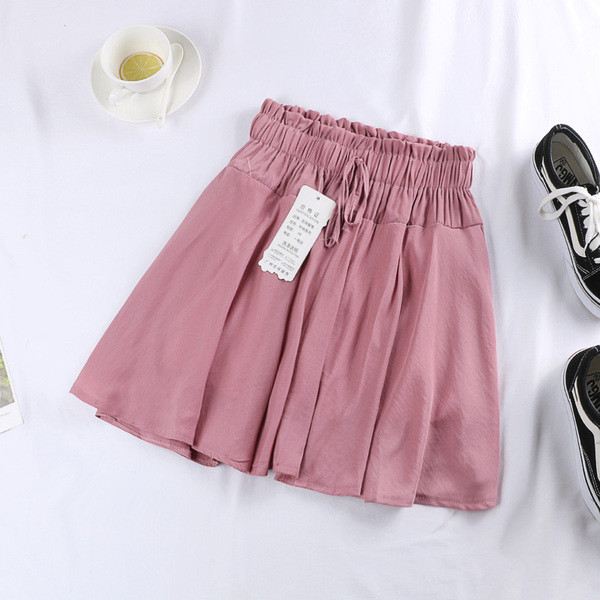 Fusta casual dama in patru culori cu cravate