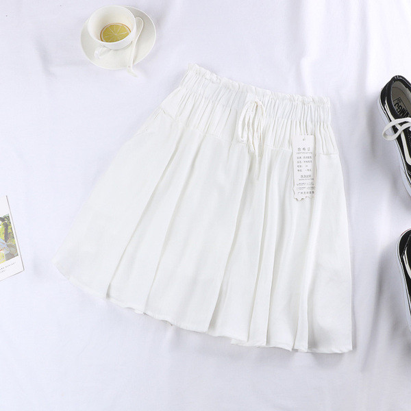 Fusta casual dama in patru culori cu cravate