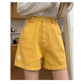 Pantaloni scurți moderni de damă cu talie înaltă în diferite culori