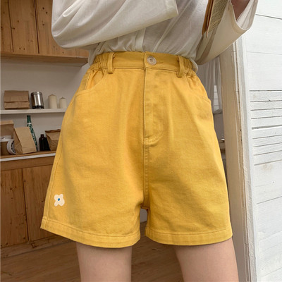 Pantaloni scurți moderni de damă cu talie înaltă în diferite culori