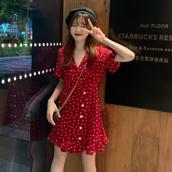 Rochie casual dama in doua culori - model croiat