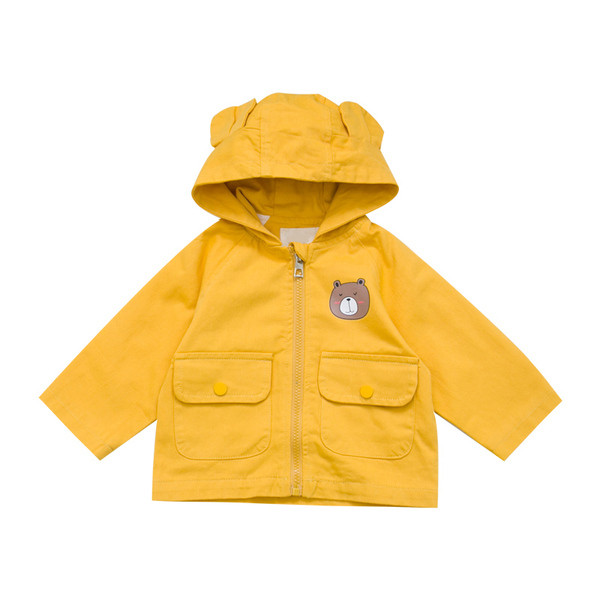 Geaca pentru copii model nou pentru baieti in galben si bej