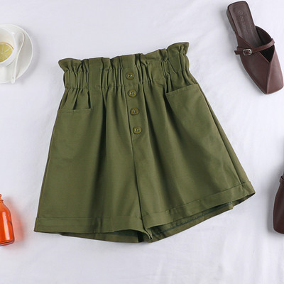 Pantaloni scurti de dama in mai multe culori cu nasturi