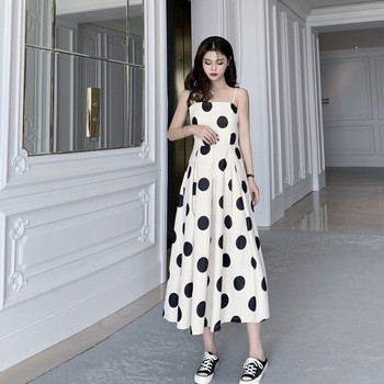 Rochie moderna de dama lunga cu bretele subtiri