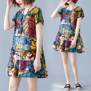 Rochie casual dama cu model floral - model croiat