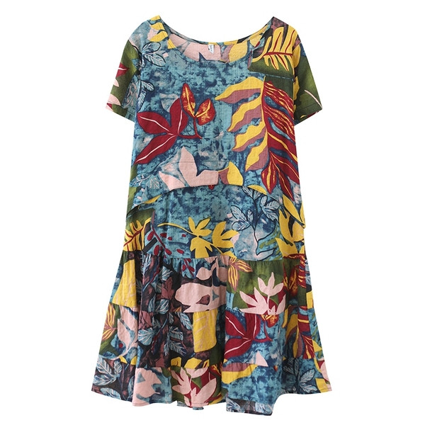 Rochie casual dama cu model floral - model croiat