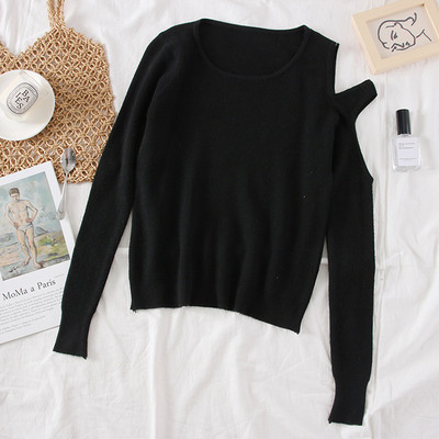 Bluză de damă modernă cu decolteu O - trei culori