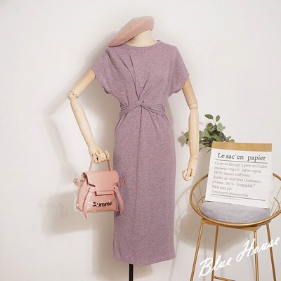 Rochie moderna de dama cu maneci scurte in mai multe culori