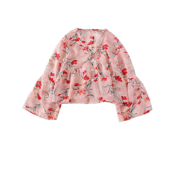 Bluză de damă elegantă cu motive florale