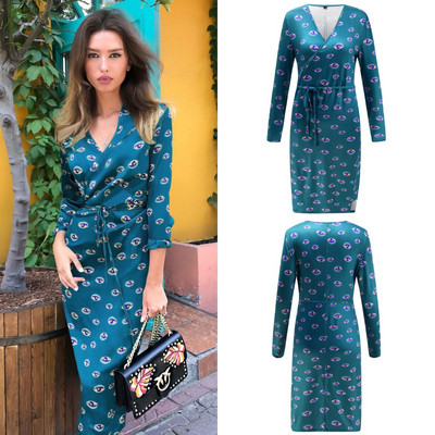 Rochie de dama cu maneci 3/4 in patru culori