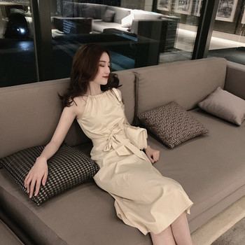 Rochie de dama actuala in doua culori cu bretele subtiri