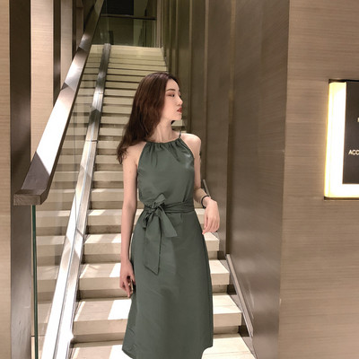 Rochie de dama actuala in doua culori cu bretele subtiri