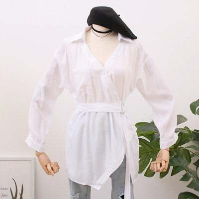 Camasa de dama asimetrica model nou - mai multe culori