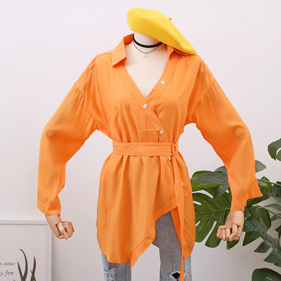 Camasa de dama asimetrica model nou - mai multe culori