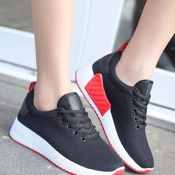 Tenisi casual dama cu sireturi in alb, roz si negru