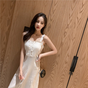 Rochie de dama actuala cu bretele subtiri in trei culori