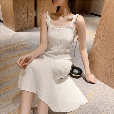 Rochie de dama actuala cu bretele subtiri in trei culori