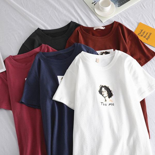 Tricou dama cu aplicatie in mai multe culori