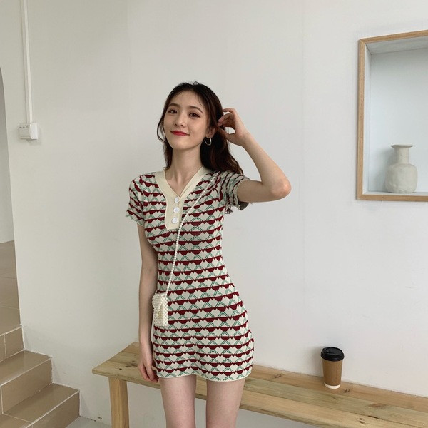 Rochie casual dama model subtire cu maneci scurte