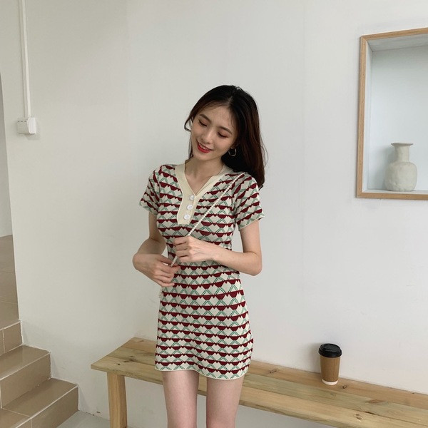 Rochie casual dama model subtire cu maneci scurte