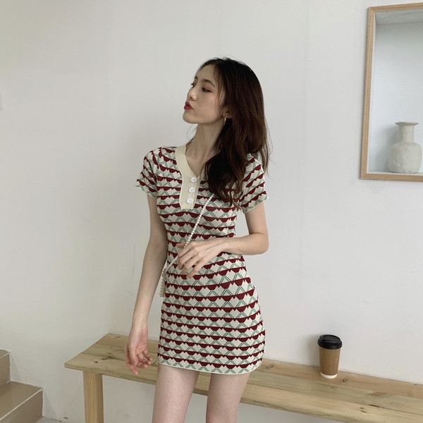 Rochie casual dama model subtire cu maneci scurte