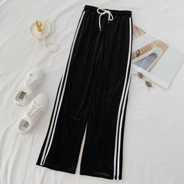 Pantaloni lungi dama casual cu margini si cravate in mai multe culori