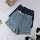 Blugi scurti de dama in patru culori - cu talie inalta