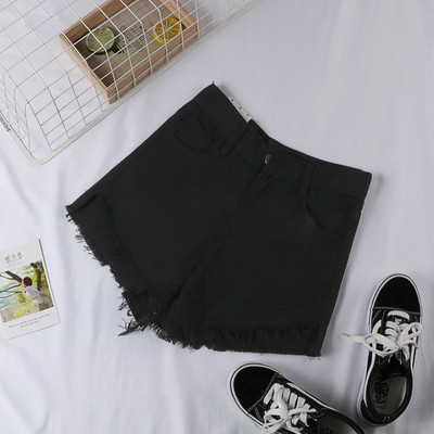 Blugi scurti de dama in patru culori - cu talie inalta