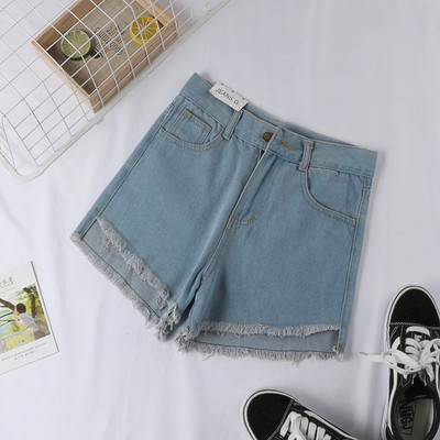 Blugi scurti de dama in patru culori - cu talie inalta