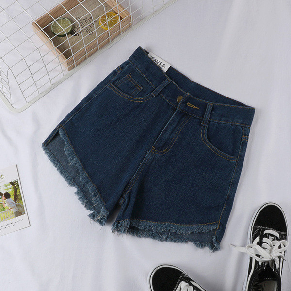 Blugi scurti de dama in patru culori - cu talie inalta