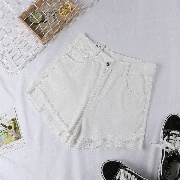 Blugi scurti de dama in patru culori - cu talie inalta