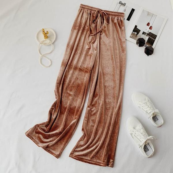 Pantaloni lungi dama casual cu cravate si talie inalta