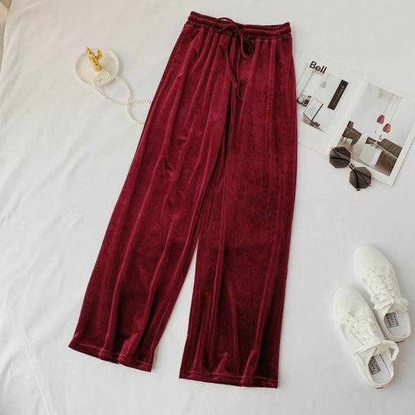 Pantaloni lungi dama casual cu cravate si talie inalta