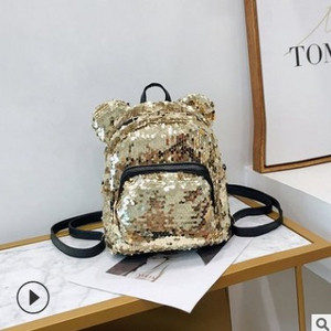 Rucsac modern de dama cu paiete in trei culori