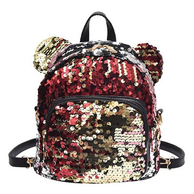 Rucsac modern de dama cu paiete in trei culori