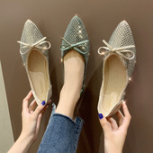 Pantofi eleganti de dama cu panglica in gri si verde