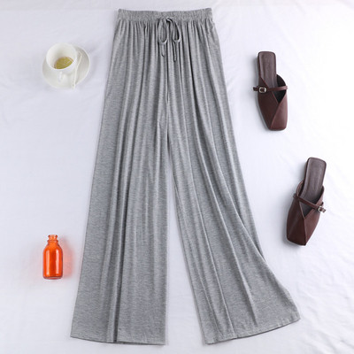 Pantaloni casual dama in patru culori cu cravate