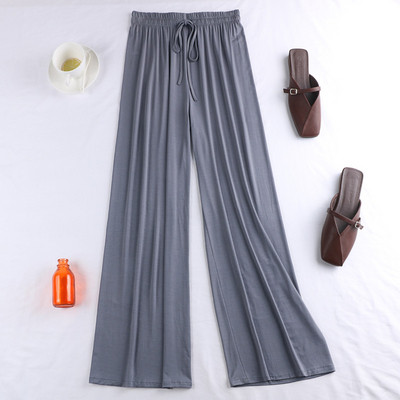 Pantaloni casual dama in patru culori cu cravate