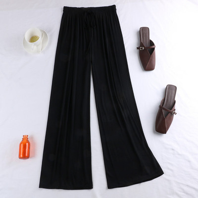 Pantaloni casual dama in patru culori cu cravate