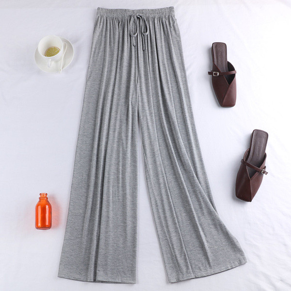 Pantaloni casual dama in patru culori cu cravate