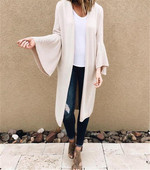 Cardigan lung de damă modern cu mâneci largi