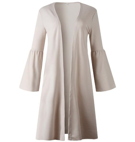 Cardigan lung de damă modern cu mâneci largi