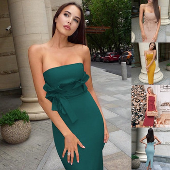 Rochie eleganta de dama cu panglica in mai multe culori