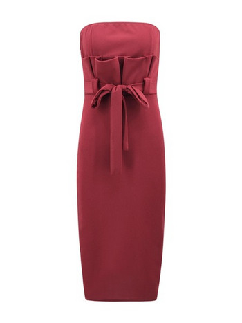 Rochie eleganta de dama cu panglica in mai multe culori